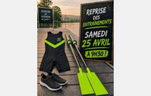 Reprise des Entraînements pour tous Samedi 25 Avril